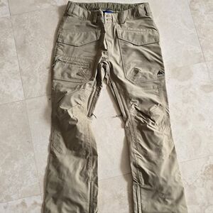Burton Men's Beige Cargo Snowboardong Pants Large